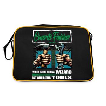 Finisseur de béton Profession Dire Ouvrier - Sac Retro - noir/or - Dos