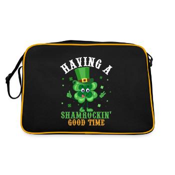 Having A Shamrockin' Good Time - Retro Bag - black/gold - Back