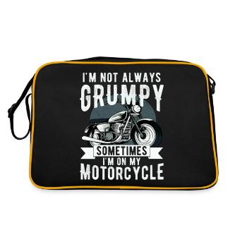 Je ne suis pas toujours , parfois je suis sur mon - Sac Retro - noir/or - Dos