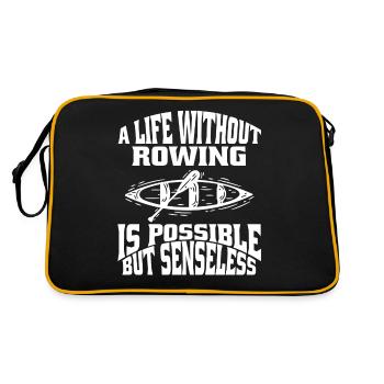 Rowing Rowing Rowing Rowing Club Rowing Team - Retro Bag - black/gold - Back