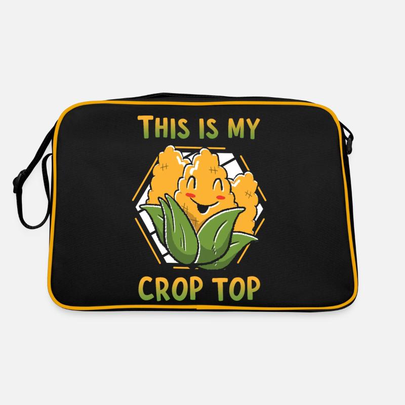 This Is My Crop Top Corn Farmer Crop Duster Retro Tasche