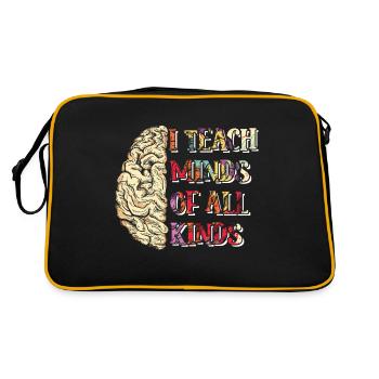 Ich Unterrichte Geister Aller Art. Sped-lehrer, - Retro Tasche - Schwarz/Gold - Hinten