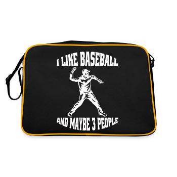Joueur de baseball Équipe de baseball - Sac Retro - noir/or - Dos