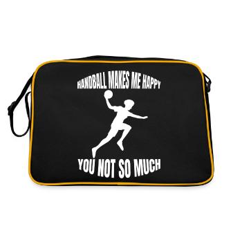 Handball Fan de handball Équipe de handball Joueur de handball - Sac Retro - noir/or - Dos