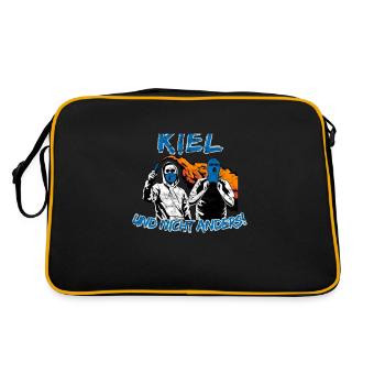 Kiel und nicht anders UPDATE - Retro Tasche - Schwarz/Gold - Hinten