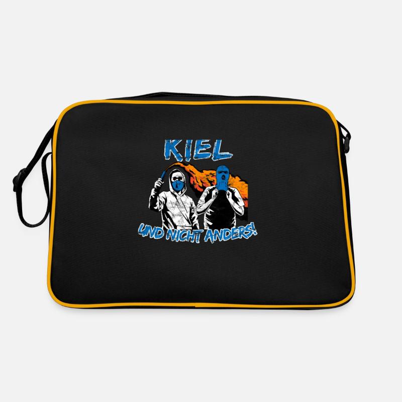 Kiel und nicht anders UPDATE - Retro Tasche - Schwarz/Gold