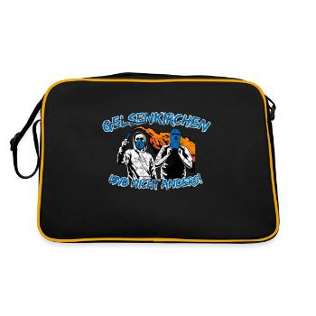 Gelsenkirchen und nicht anders UPDATE - Retro Tasche - Schwarz/Gold - Hinten