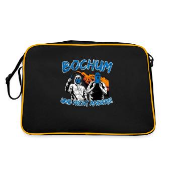Bochum und nicht anders UPDATE - Retro Tasche - Schwarz/Gold - Hinten