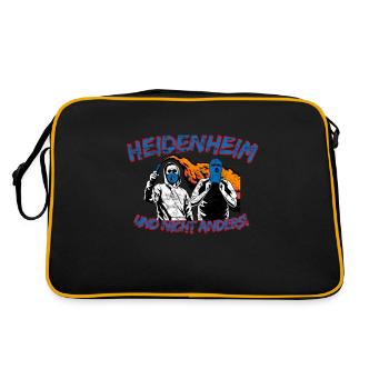 Heidenheim und nicht anders UPDATE - Retro Tasche - Schwarz/Gold - Hinten