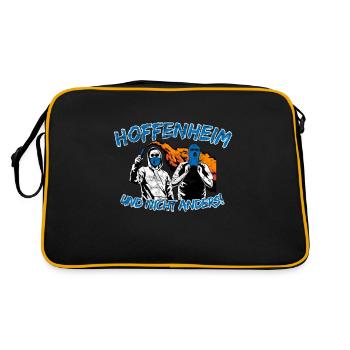 Hoffenheim und nicht anders UPDATE - Retro Tasche - Schwarz/Gold - Hinten