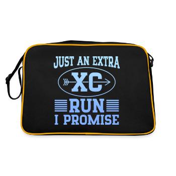 Funny XC Running Gift XC Runner Edition - Retro Bag - black/gold - Back
