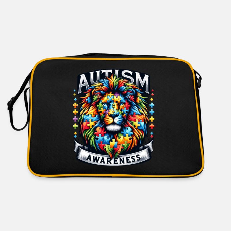 Pièce de puzzle de sensibilisation à l’autisme Sac Retro
