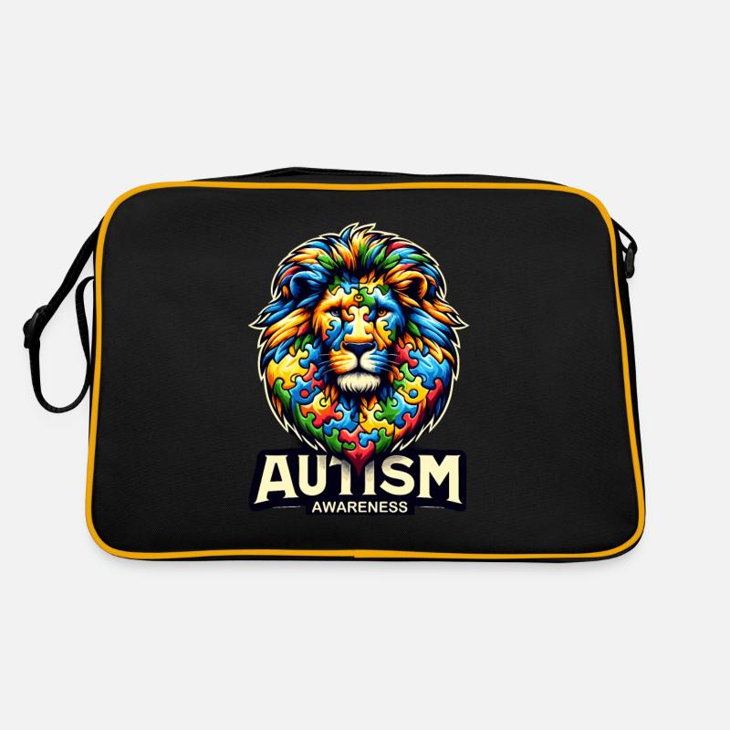 Pièce de puzzle de sensibilisation à l’autisme Sac Retro