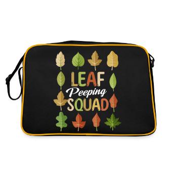 Leaf Peeping Squad Autumn Leaf Peeper - Retro Bag - black/gold - Back
