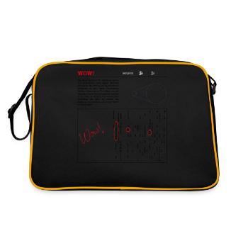 Beeindruckend! Signal - 6EQUJ5 - Lustige nerdige Wissenschaft & - Retro Tasche - Schwarz/Gold - Hinten