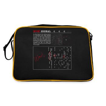Wow! Signal - Most Mysterious Radio Signal Ever - Retro Bag - black/gold - Back