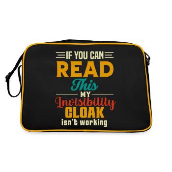 My invisible coat doesn't work - Retro Bag - black/gold - Back