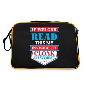 My invisible coat doesn't work - Retro Bag - black/gold - Back
