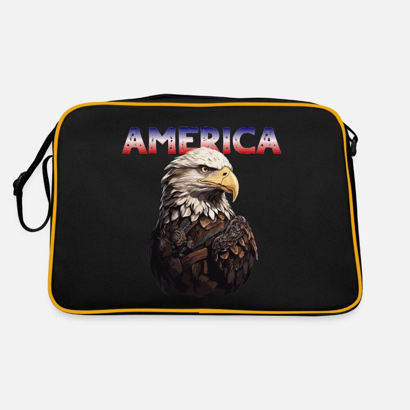American Bald Eagle Retro Bag