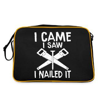 Saw, Nail, - Le voyage d’un charpentier - Sac Retro - noir/or - Dos