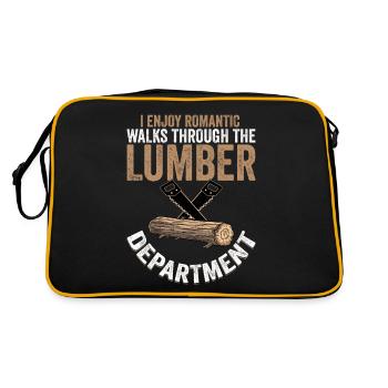 Lumber Love - Romantic Walks in the Wood Aisle - Retro Bag - black/gold - Back