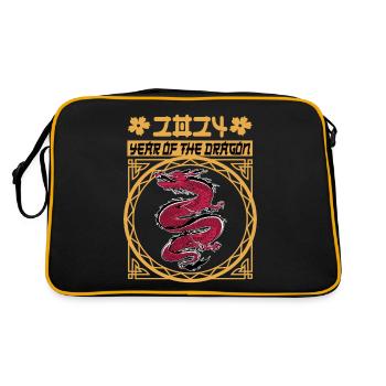 Chinese New Year Year Of The Dragon 2024 - Retro Bag - black/gold - Back