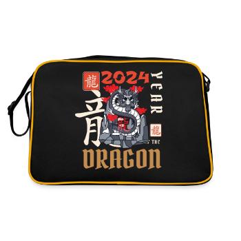 Chinese New Year Year Of The Dragon 2024 - Retro Bag - black/gold - Back