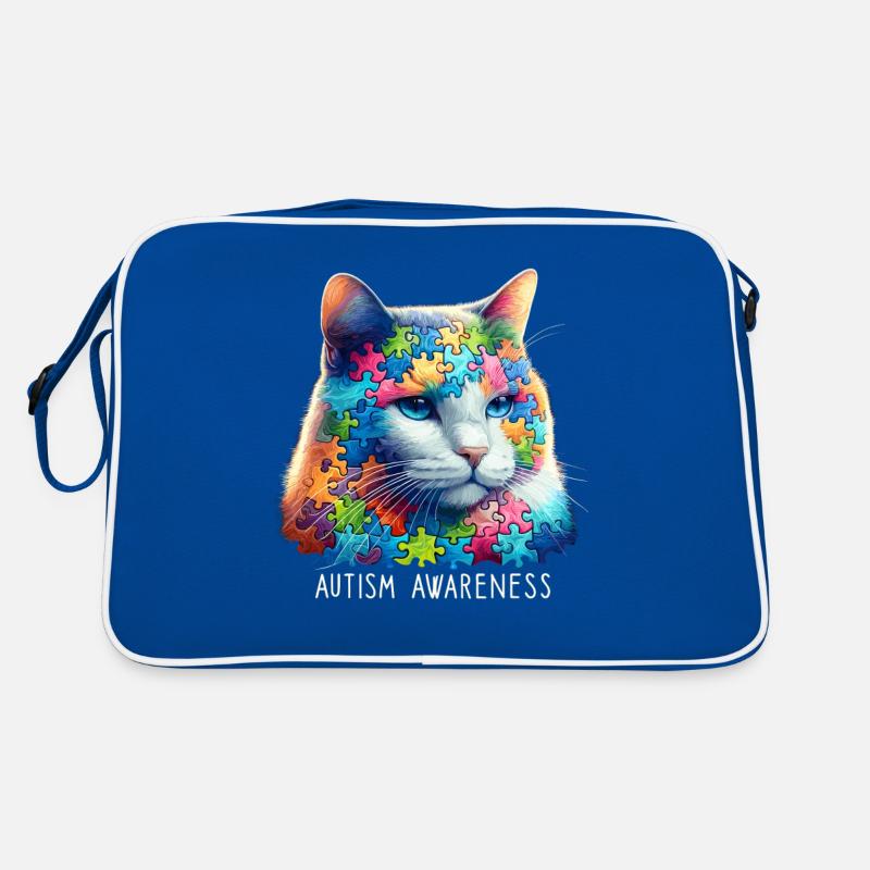 Pièce de puzzle de sensibilisation à l’autisme Sac Retro