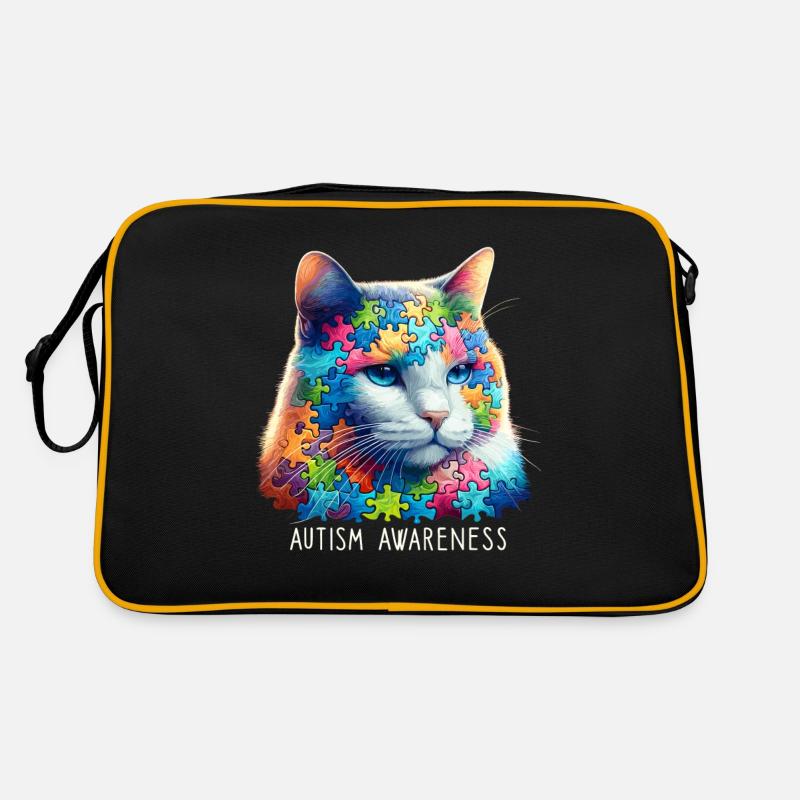 Pièce de puzzle de sensibilisation à l’autisme Sac Retro