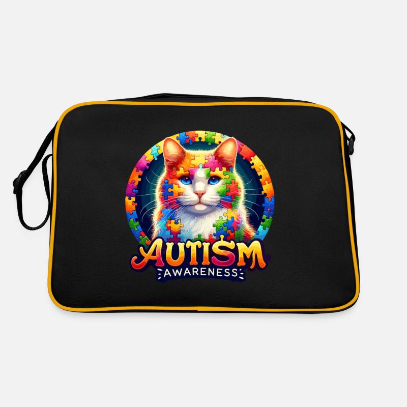 Pièce de puzzle de sensibilisation à l’autisme Sac Retro