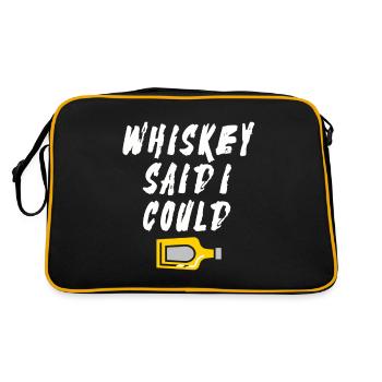 funny excuse - Retro Bag - black/gold - Back