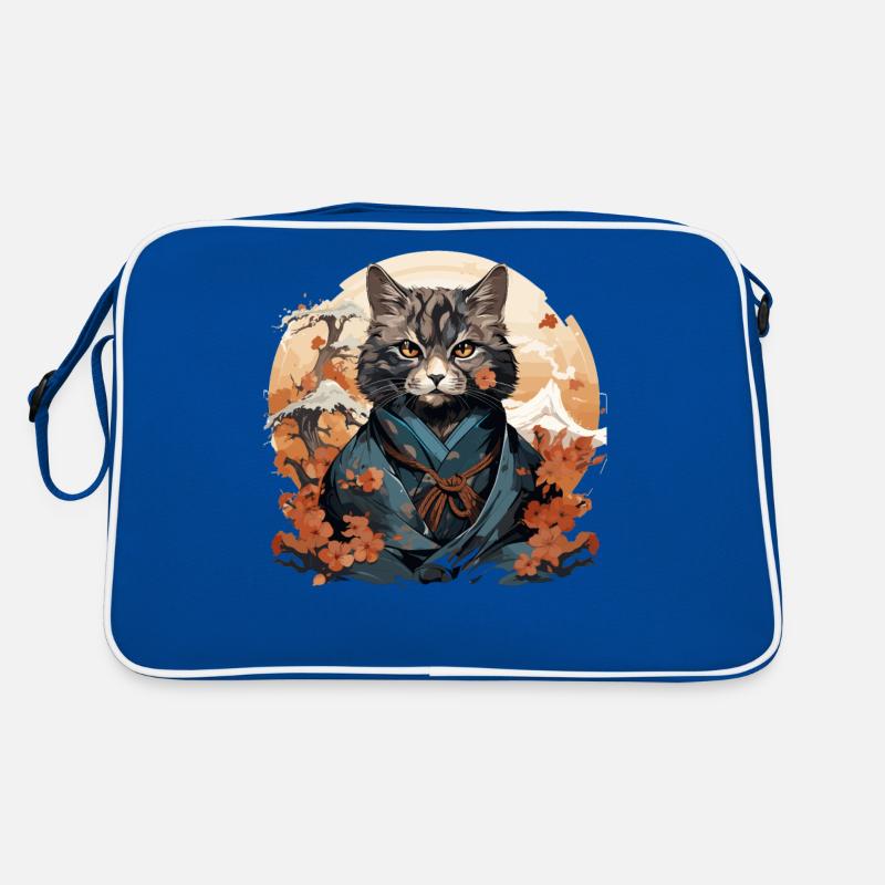 Drôle de chat samouraï Sac Retro