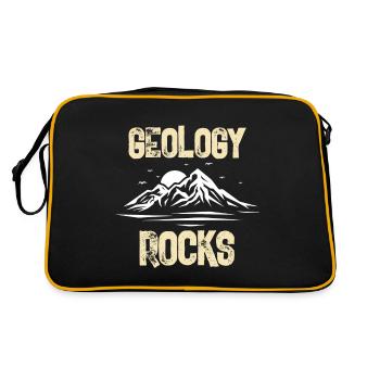 Geology Rocks Mineralogy Rock Collecting Geologist - Retro Bag - black/gold - Back