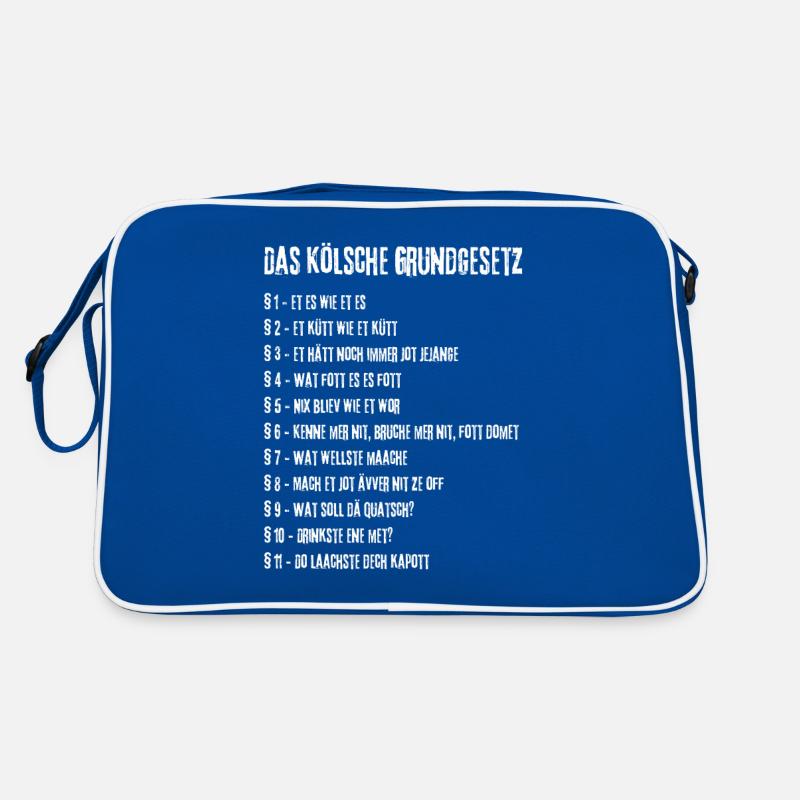 Et Kölsche Jrundjesetz Kölner Kölsche Retro Tasche