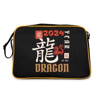 Chinese New Year Year Of The Dragon 2024 - Retro Bag - black/gold - Back
