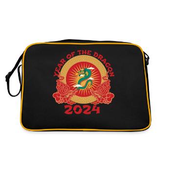 Chinese New Year Year Of The Dragon 2024 - Retro Bag - black/gold - Back