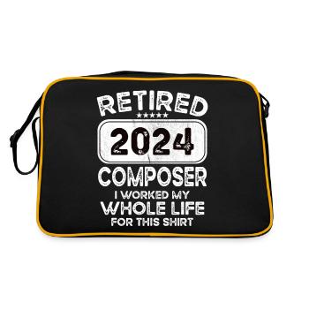 Compositeur retraité 2024 - Sac Retro - noir/or - Dos