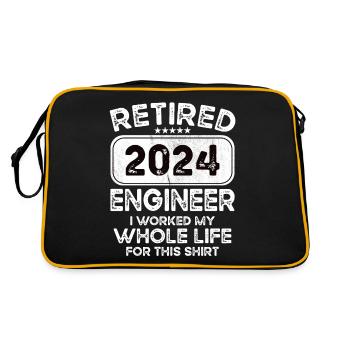 Ingénieur retraité 2024 - Sac Retro - noir/or - Dos