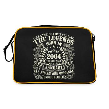January 2004 Anniversary 2004 January Year - Retro Bag - black/gold - Back