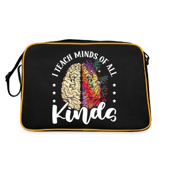 J’enseigne des esprits de toutes sortes à des enseignants de Sped - Sac Retro - noir/or - Dos