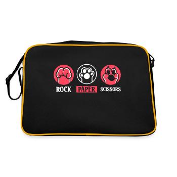Pierre Papier Ciseaux Cuter - Sac Retro - noir/or - Dos