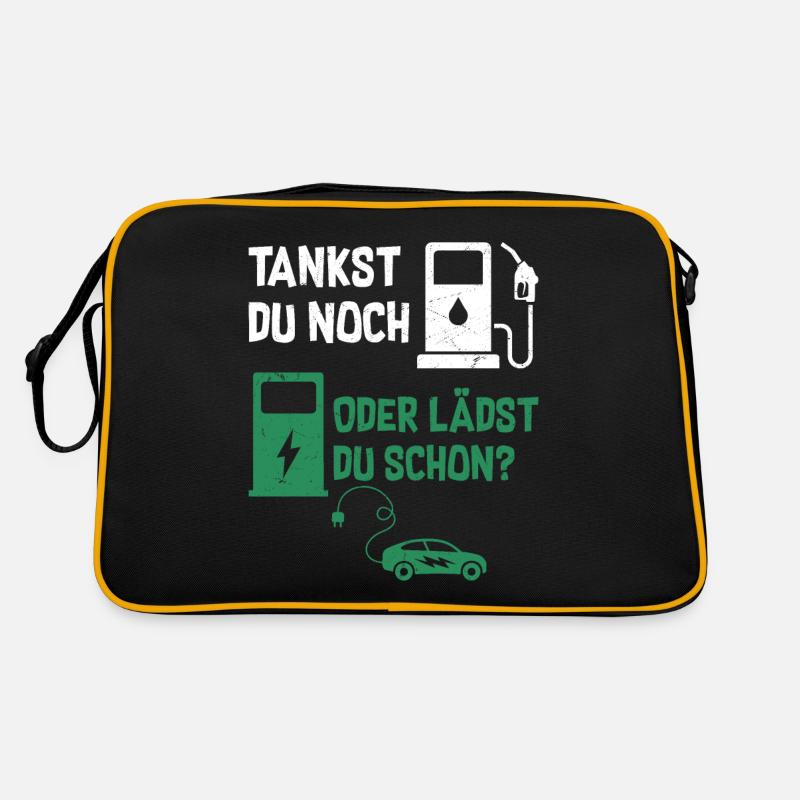 Tankst Du Noch Oder Lädst Du Schon? Retro Tasche