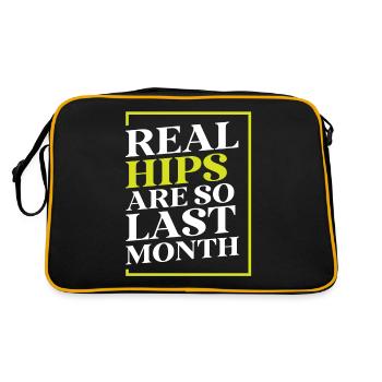 Real Hips Are So Last Month Joint Replacement - Retro Bag - black/gold - Back