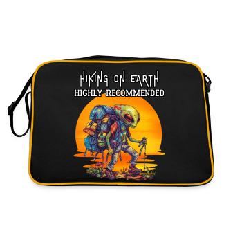 Randonnée sur Terre fortement recommandée. Alien, Randonnée - Sac Retro - noir/or - Dos