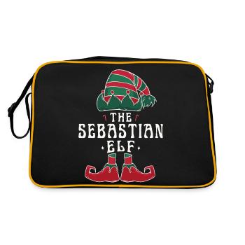 Sebastian Elf famille Match groupe Noël papa - Sac Retro - noir/or - Dos