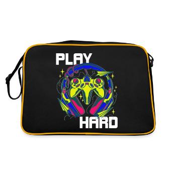 Jouez à Hard Gamer Controller Neon Design - Sac Retro - noir/or - Dos