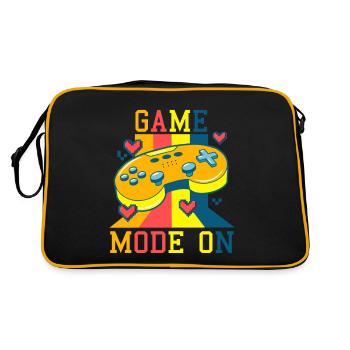 Mode de jeu activé : Manette de jeu rétro Poster - Sac Retro - noir/or - Dos