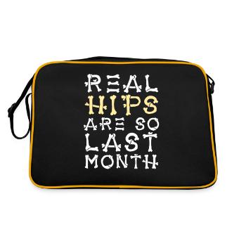 Real Hips Are So Last Month Joint Replacement - Retro Bag - black/gold - Back