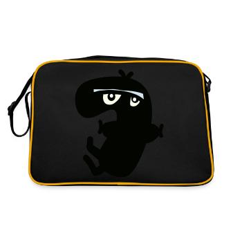 Seven - Retro Bag - black/gold - Back