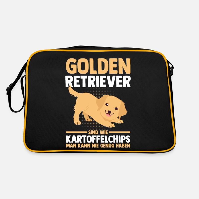 Hund Golden Retriever Retro Tasche